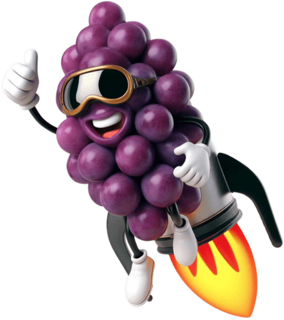 Grape Marketing Digital Mascote